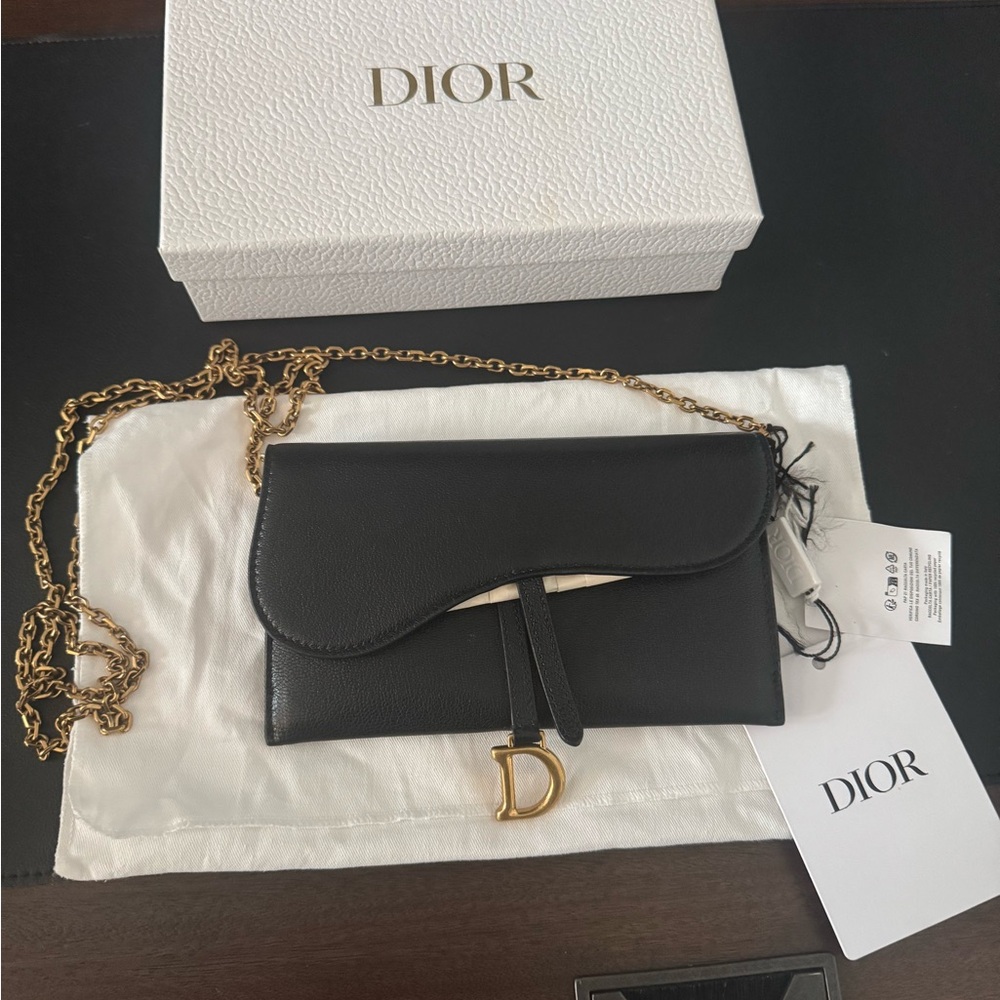 Dior Black Leather handbag / clutch